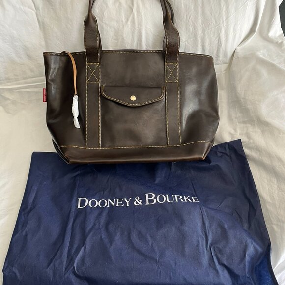 Dooney & Bourke Large Pocket Shopper Leather Tote - Picture 8 of 14